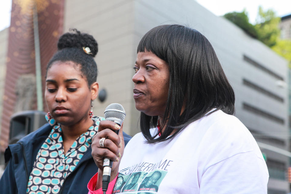 Cassandra Johnson, speaking for her daughter, Tanisha Anderson, lost to police violence.