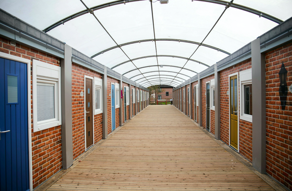 The studio pods are costing residents £150 per week (SWNS)