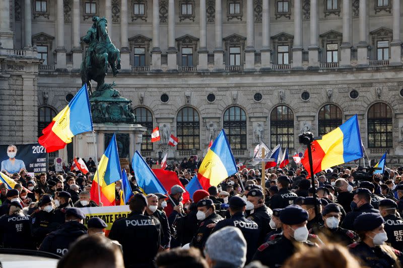 Protest against COVID-19 measures in Vienna