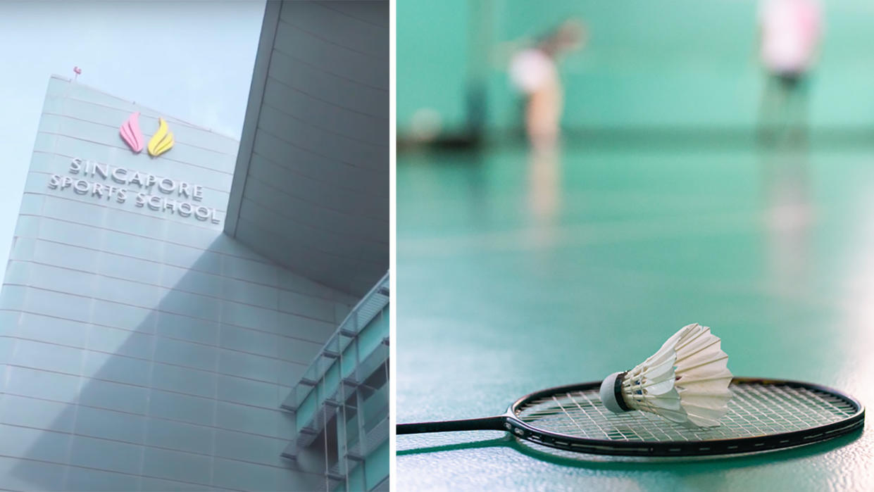 The school said that the badminton coach should have checked on the student to ensure his well-being before leaving the track (Photos: Singapore Sports School, Getty Images)