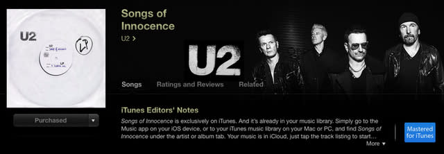 U2 Songs of Innocence