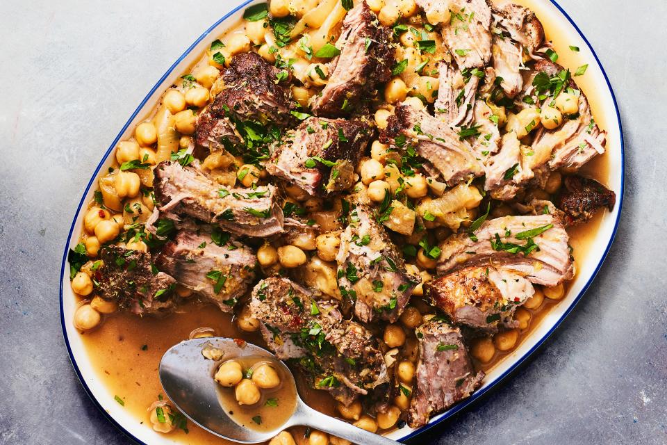 Slow-Cooked Pork with Chickpeas