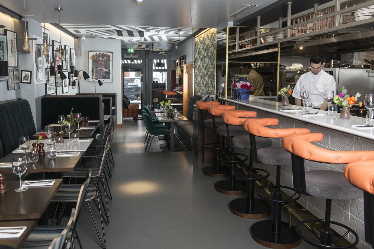 Comfort food: seating options at Galley are interestingly varied: Daniel Hambury/Stella Pictures