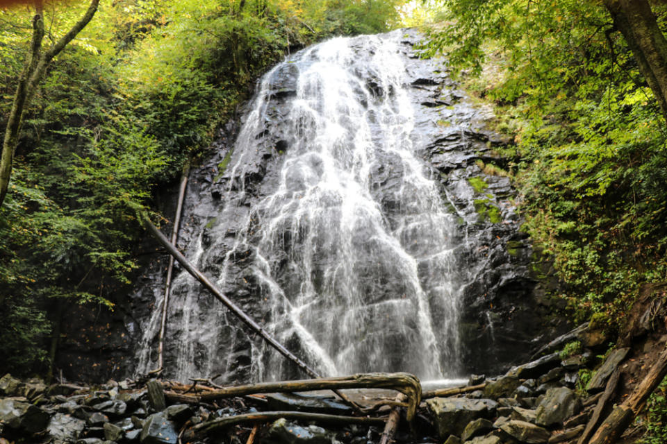 Crabtree Falls is just a couple mile hike off the Parkway and a nice break from a day in the saddle.