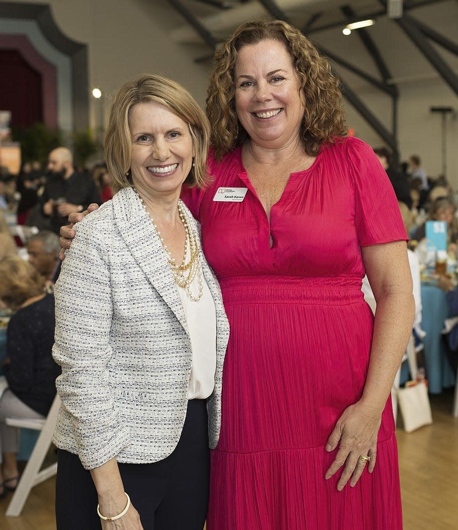 Alisa Mitchell, executive director, and Sarah Karon, board president, of the Library Foundation for Sarasota County.