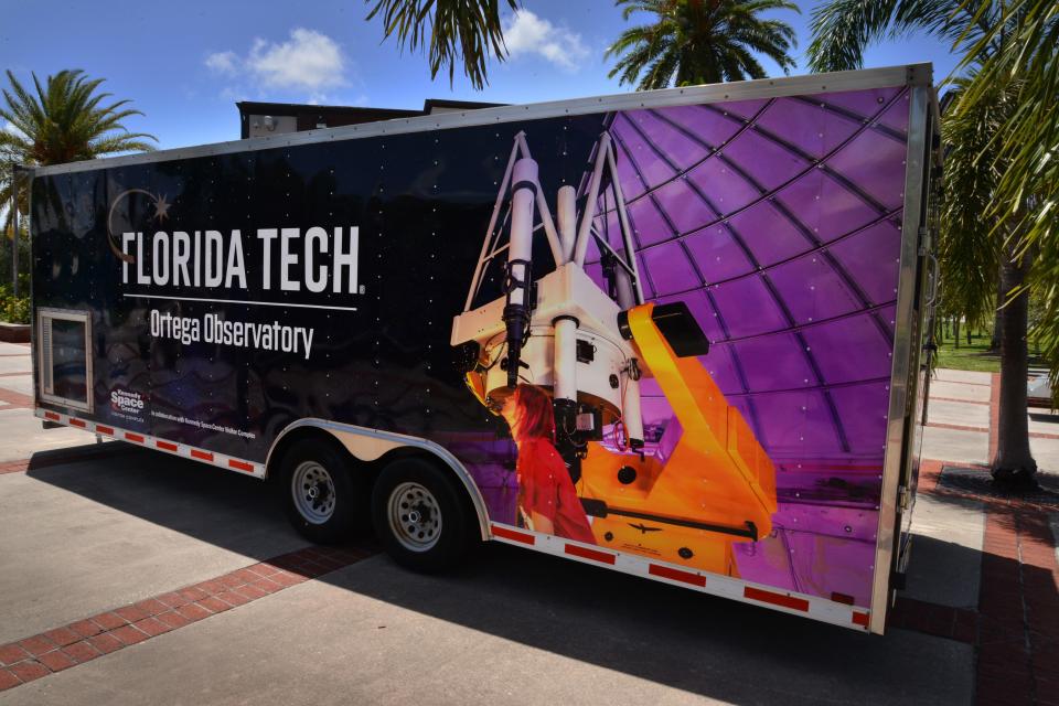 A ceremony was held Monday to celebrate a new astronomy partnership between the Florida Institute of Technology and the Kennedy Space Center Visitor Complex.