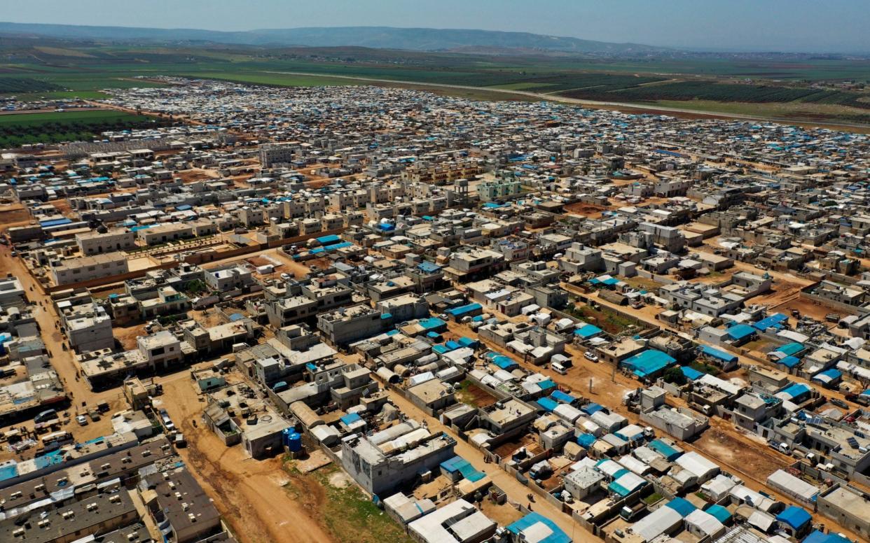 A large refugee camp in Idlib, near the Syian/Turkey border - Ghaith Alsayed/AP