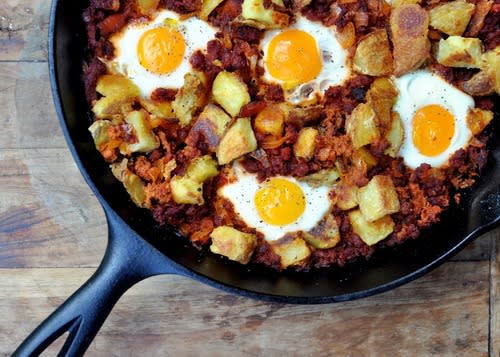 Egg Chorizo Bake with Crispy Potatoes