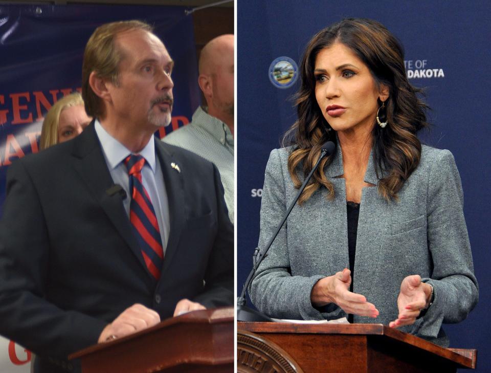 Steve Haugaard and Kristi Noem.