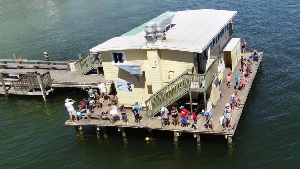 Visitors packed the Rod & Reel Pier in August to fish and enjoy the sunshine.