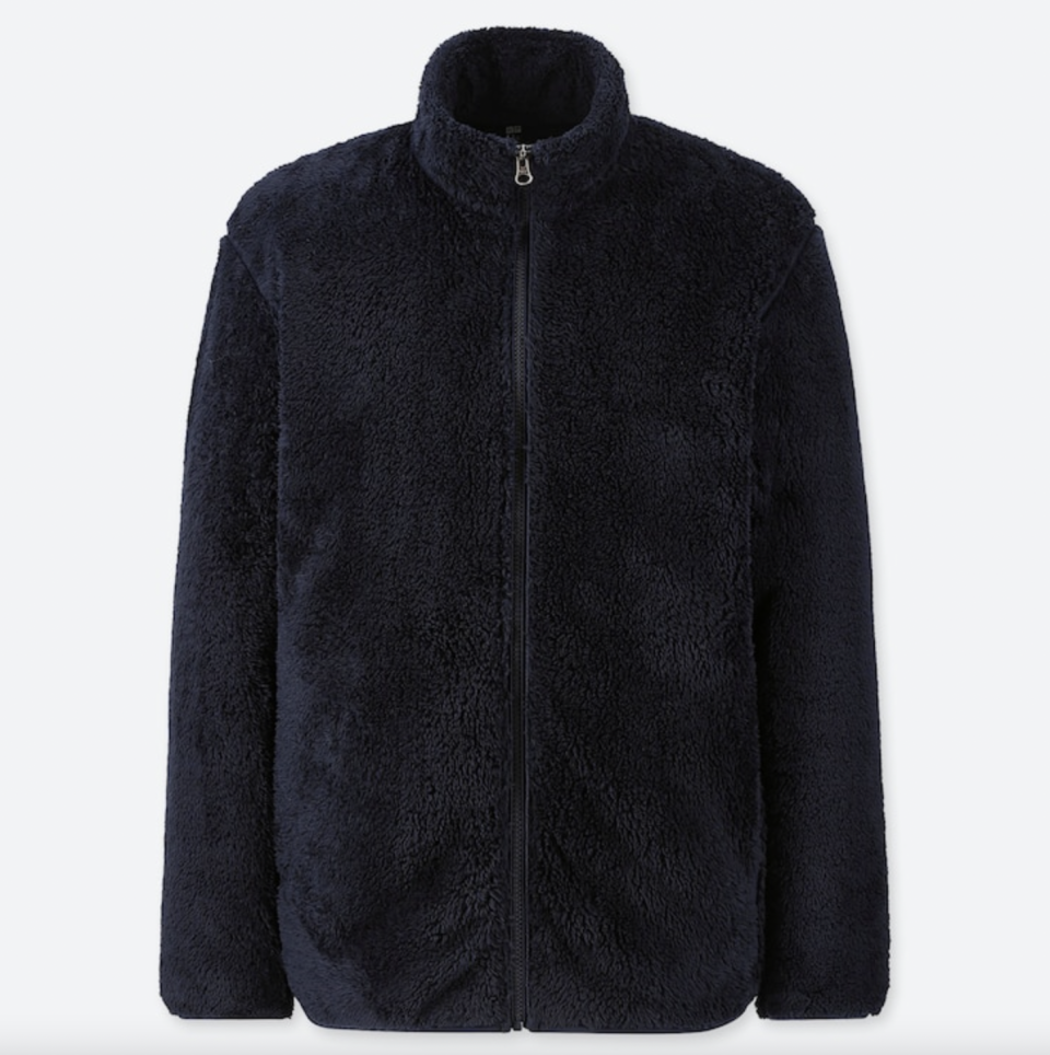 Fluffy Yarn Fleece Full-Zip Jacket