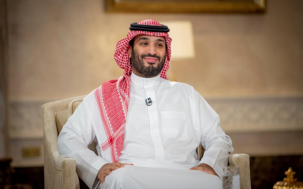 Prince Salman said he wanted Iran and Saudi Arabia to have a "good and distinguished relationship" in a rare televised interview - COURTESY OF SAUDI ROYAL COURT /VIA REUTERS 