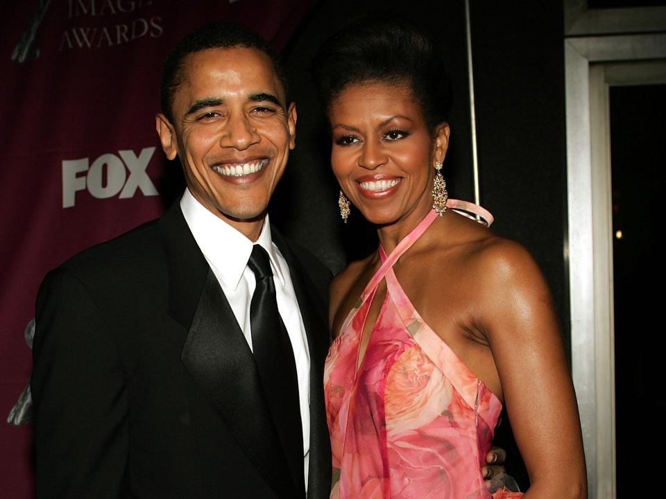 Barack and Michelle Obama in 2005.