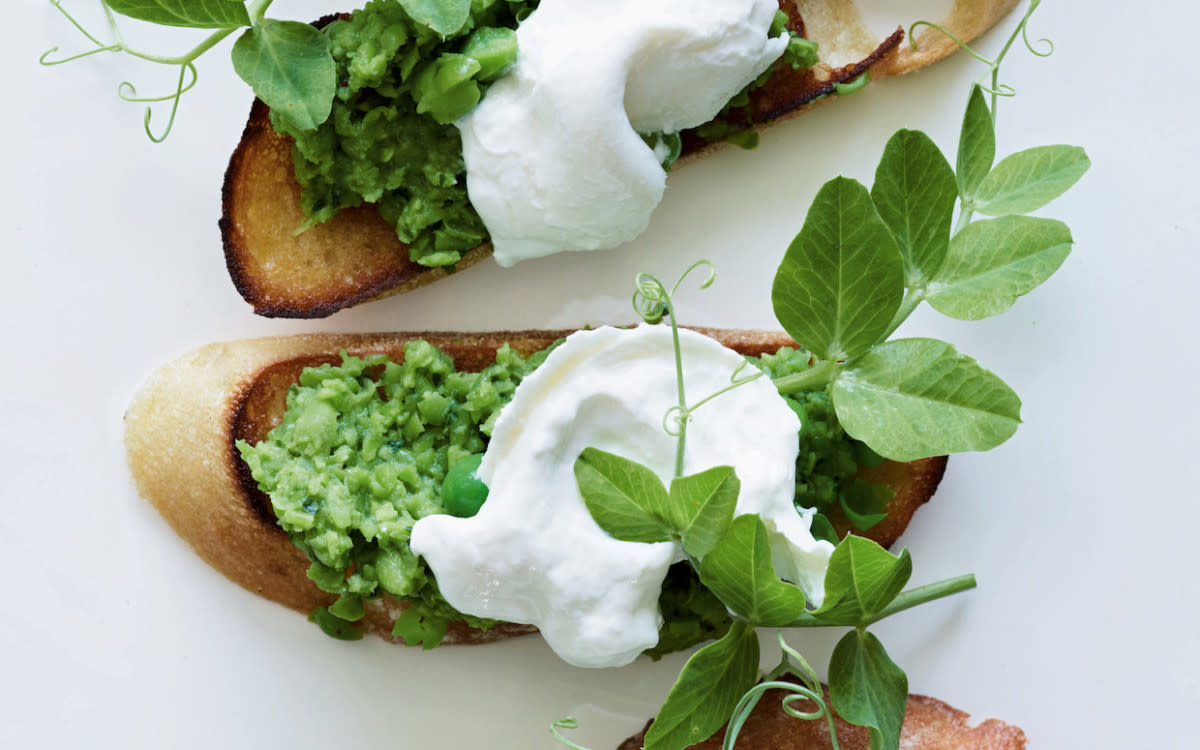 <p>Gaby Dalkin</p><p>This easy dip, from What’s Gaby Cooking, the new cookbook from blogger Gaby Dalkin, is full of fresh, bright spring flavor and color.</p><p><strong>Get the recipe: <a href="/655782/parade/spring-pea-pesto/" data-ylk="slk:Spring Pea Pesto;elm:context_link;itc:0;sec:content-canvas" class="link rapid-noclick-resp">Spring Pea Pesto</a></strong></p>