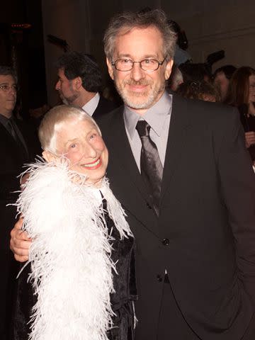 <p>Evan Agostini/ImageDirect</p> Steven Spielberg with his mother Leah at the Shoah Foundation Gala benefit dinner