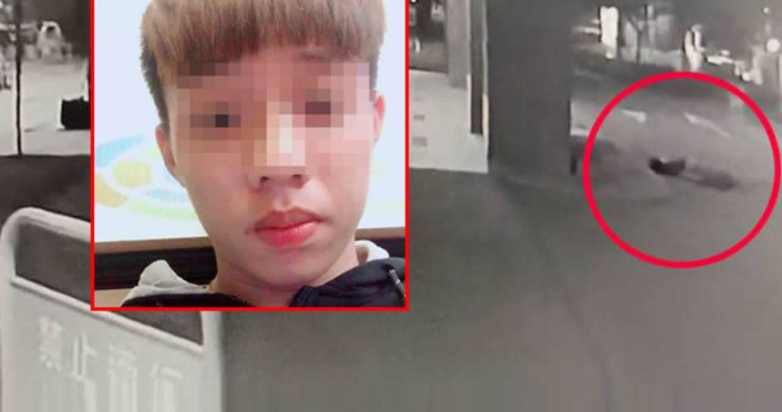 台南市立安南醫院門口8日凌晨，「囝仔昌」乾外甥左胸中彈被丟包醫院，如今嫌犯落網。（圖／翻攝畫面）
