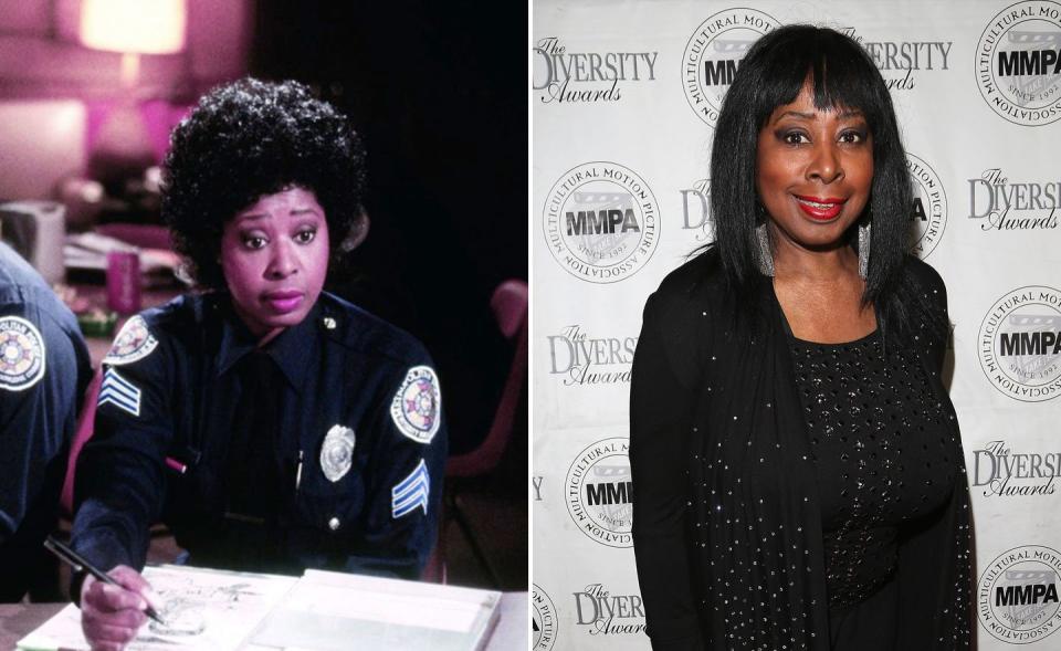 <p>Talented singer Marion Ramsey turned regular roles on the comedy/variety TV series <i>Keep on Truckin'</i> and <i>Cos</i> into an appearance as quiet-speaking/LOUD-SHOUTING cadet Laverne Hooks. Ramsey continued to act, including a recurring role on the '90s <i>Addams Family</i> TV show and in the low-budget horror <i>Lavalantula</i>. </p>