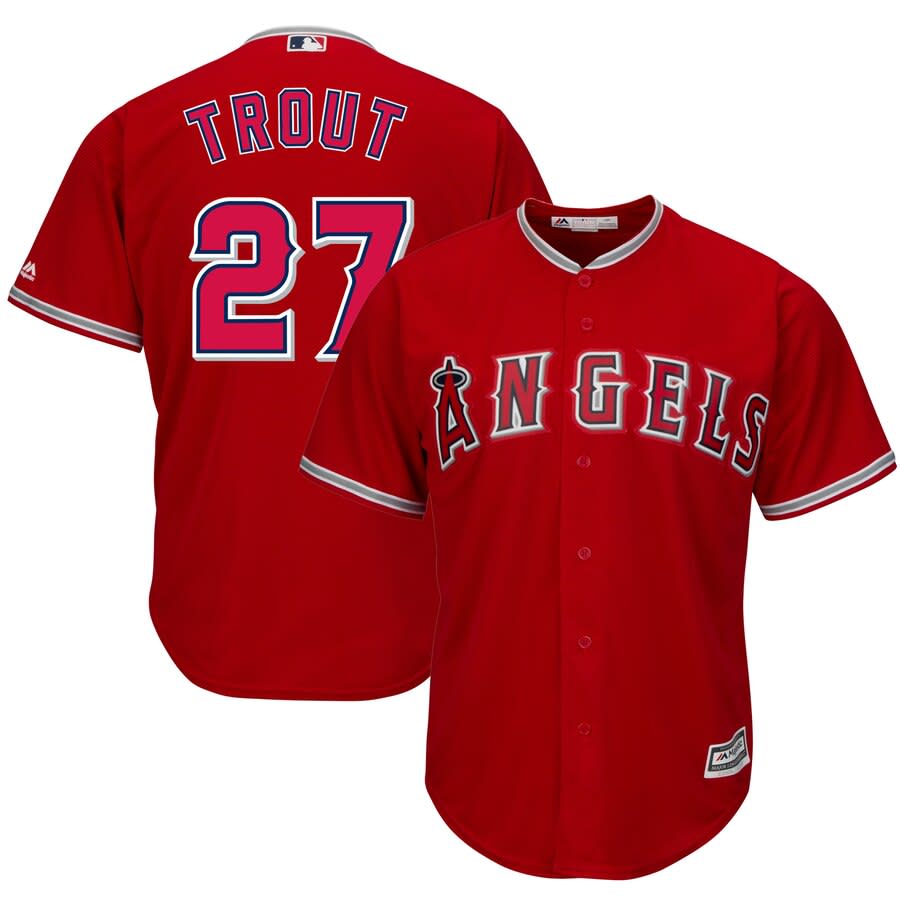 Trout Angels Cool Base Player Jersey