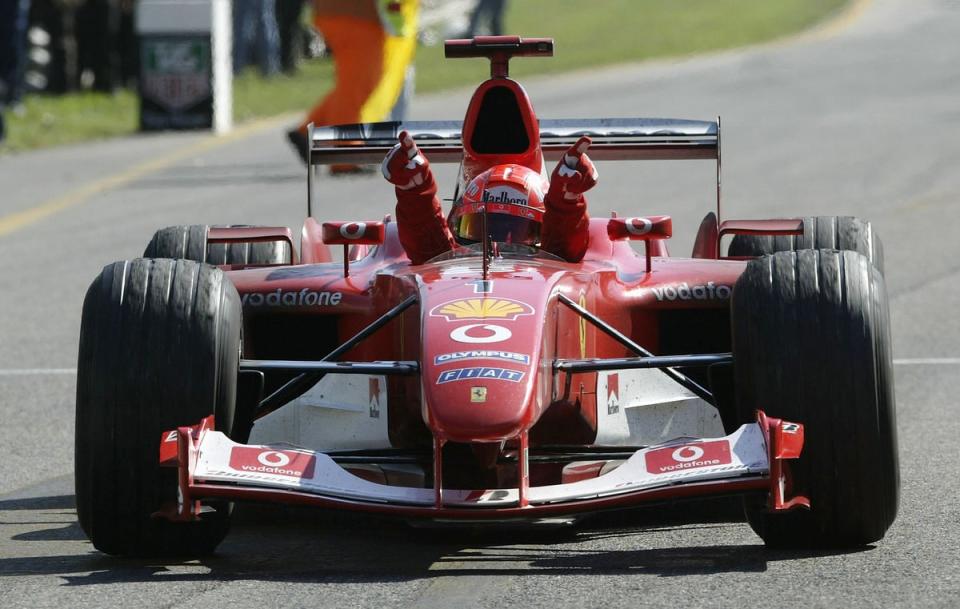 Michael Schumacher secured his fourth consecutive Drivers’ Championship in 2003  (Getty Images)