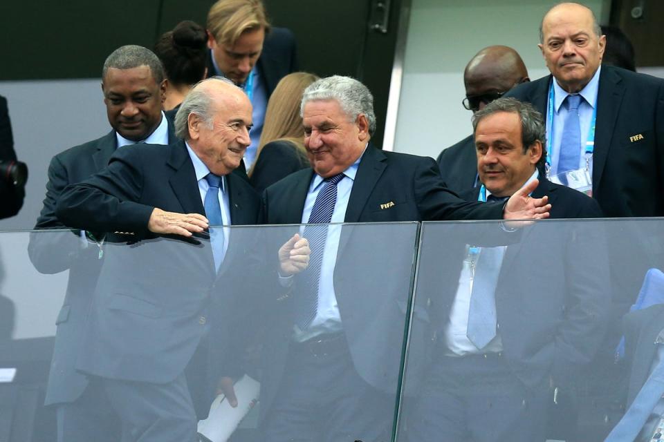 Michel Platini, right, and Sepp Blatter, left, have been acquitted of corruption charges (Mike Egerton/PA) (PA Archive)