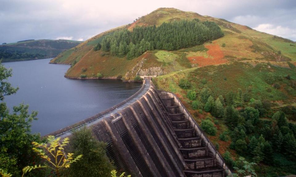 Llyn Clywedog reservior in the Elan Valley Mid Wales