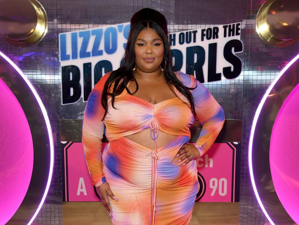 Lizzo attends Lizzo's Watch Out For The Big Grrls Watch Party 2022 in Hollywood, California. (