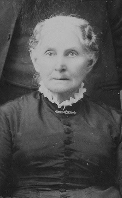 Mary Peters Herkimer, wife of Robert H. Herkimer, was born in Ash Township, Michigan, and was considered one of the area’s first traveling nurses. She died on Nov. 20, 1896.