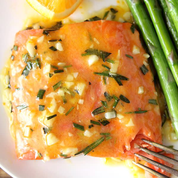 Garlic Orange Glazed Salmon