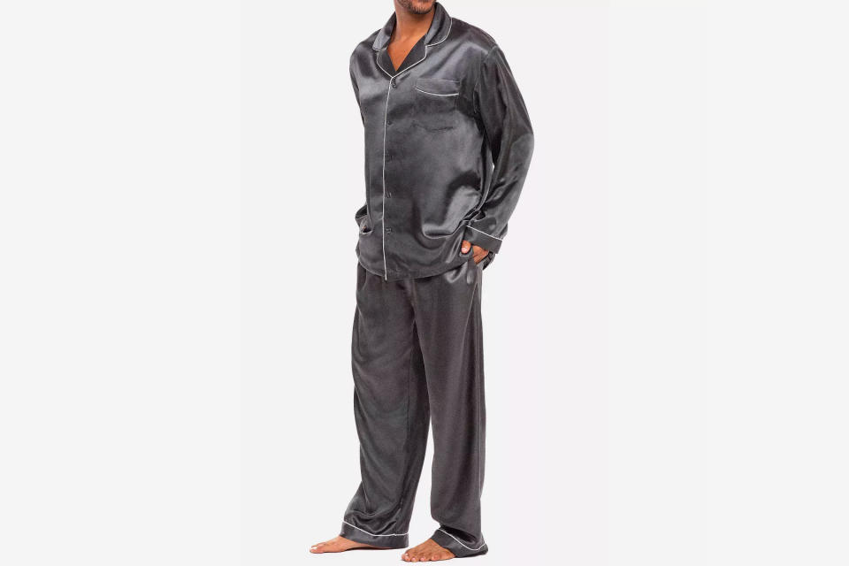 Alexander Del Rosa Satin Pajamas Lounge Set