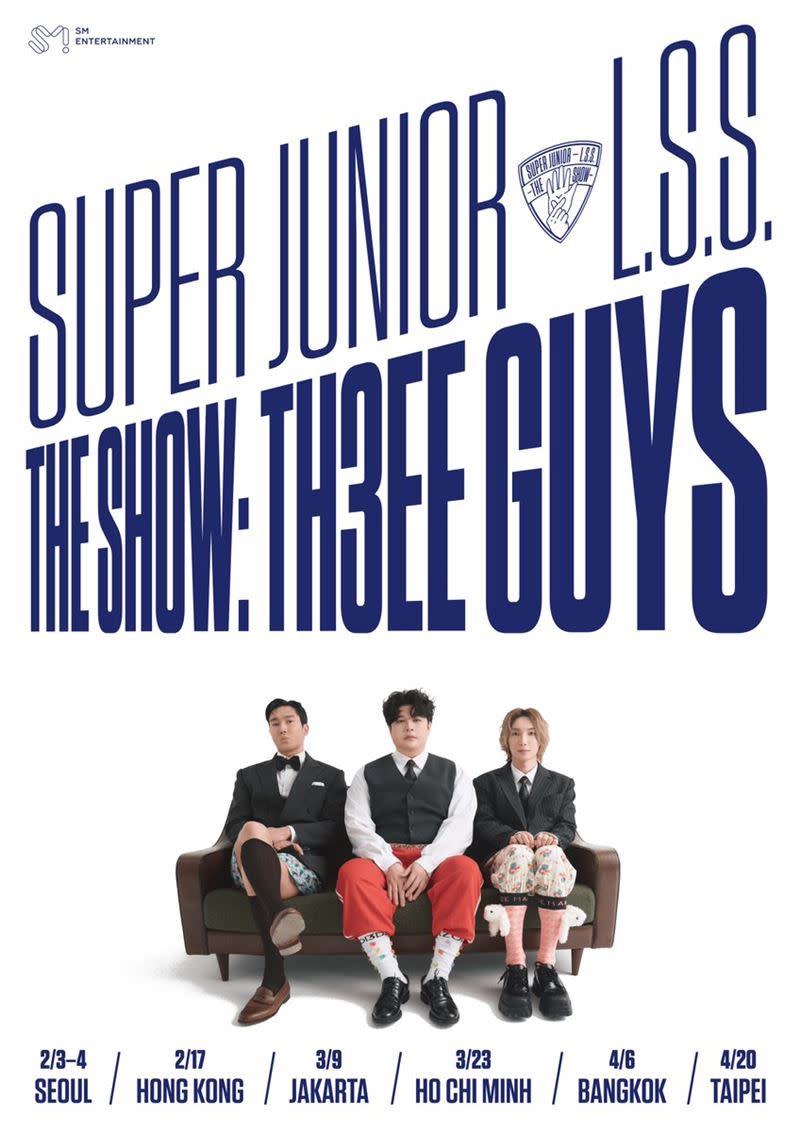 利特、神童和始源組成的Super Junior-L.S.S.也確定在4月20日於林口體育館開唱。（圖／翻攝自X）