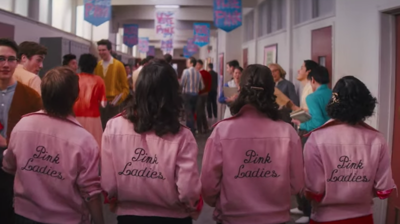 The original Pink Ladies in the trailer for Grease: The Rise Of The Pink Ladies