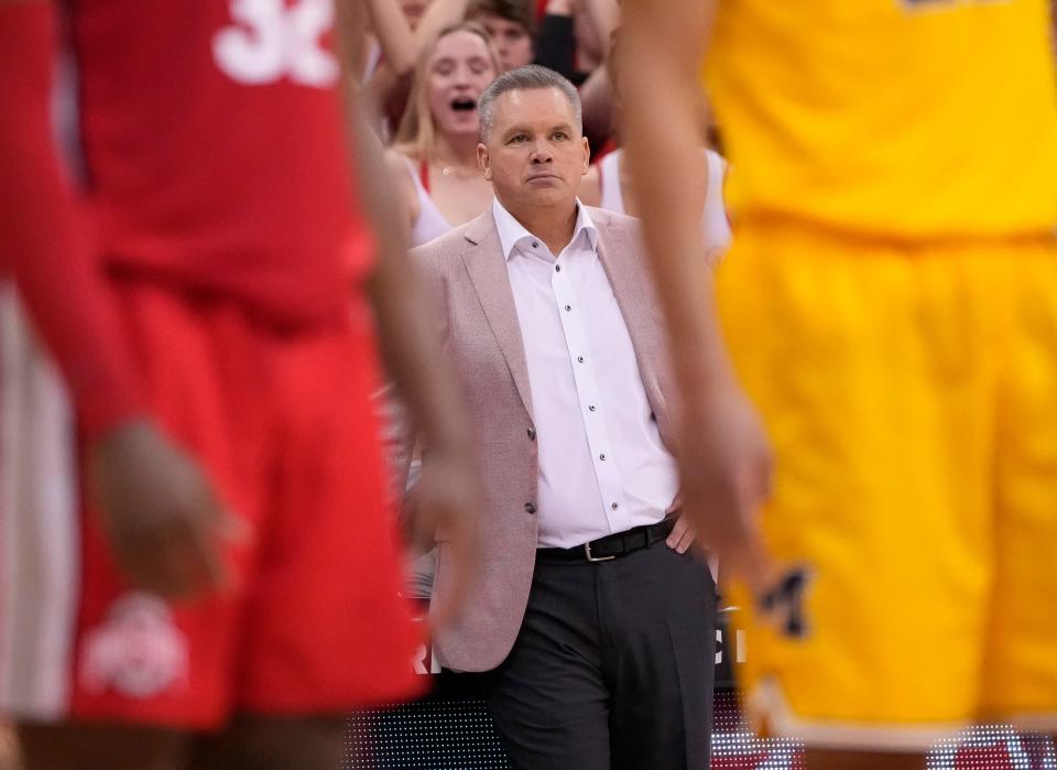 Ohio State coach repeatedly blamed himself for the Buckeyes' 75-69 loss to Michigan.