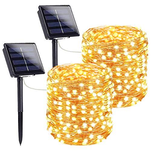 6) Extra-Long Solar String Lights (Set of 2)