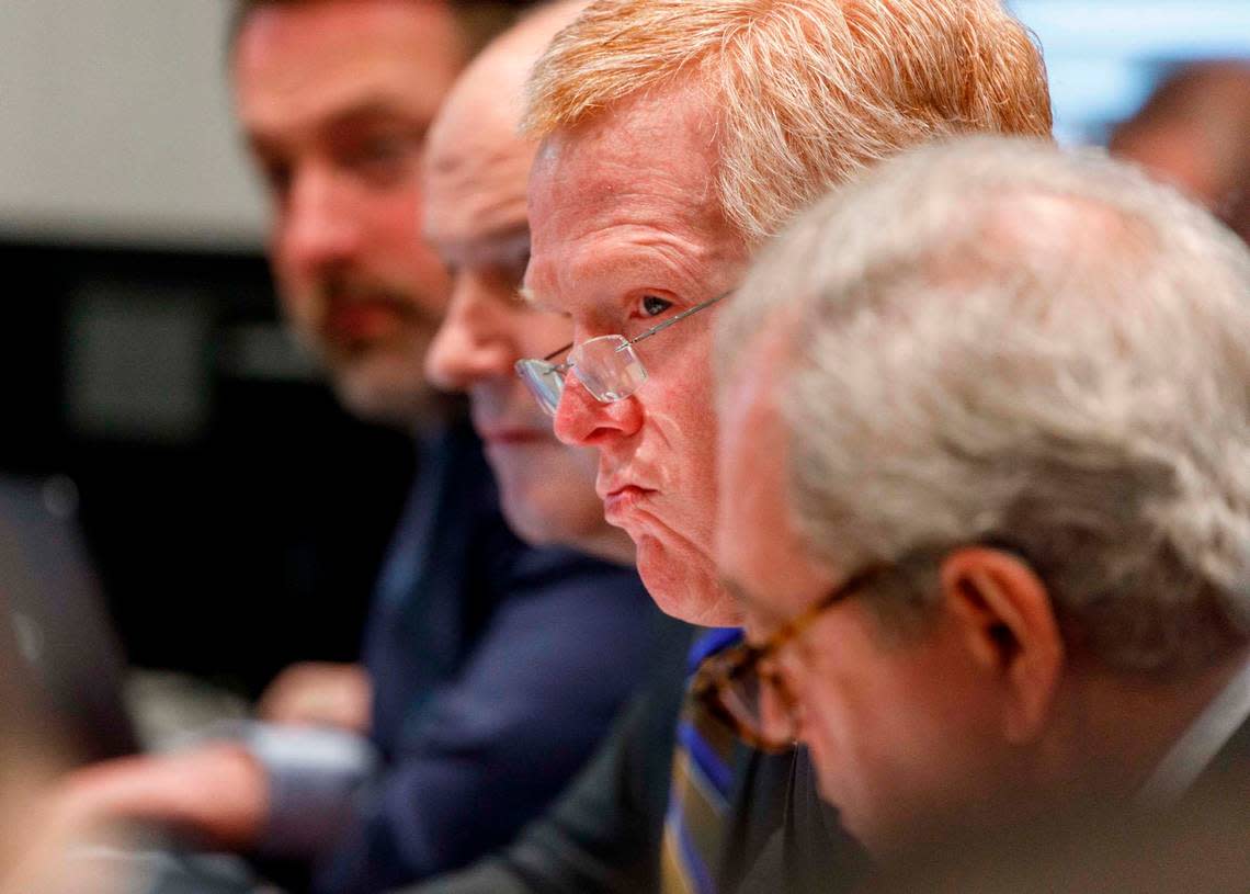 Alex Murdaugh becomes emotional during testimony during his murder trial at the Colleton County Courthouse in Walterboro, Thursday, Jan. 26, 2023. Grace Beahm Alford/The Post and Courier/Pool