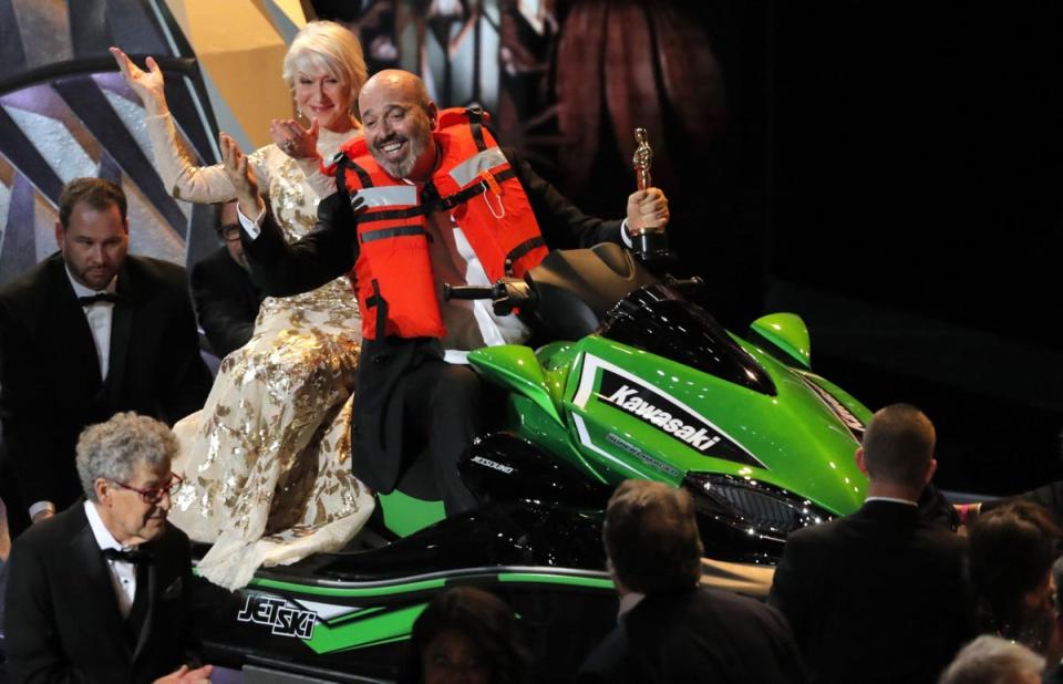 2018: Helen Mirren on a Jetski (Reuters)