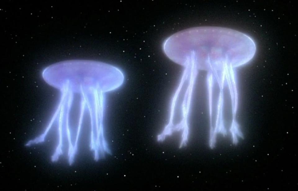 The interstellar squid aliens from the TNG pilot episode "Encounter at Farpoint."