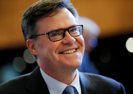 FILE PHOTO: Dennis Shea U.S. Ambassador to the WTO arrives for the General Council meeting at the World Trade Organization (WTO) in Geneva, Switzerland, July 26, 2018. REUTERS/Denis Balibouse/File Photo