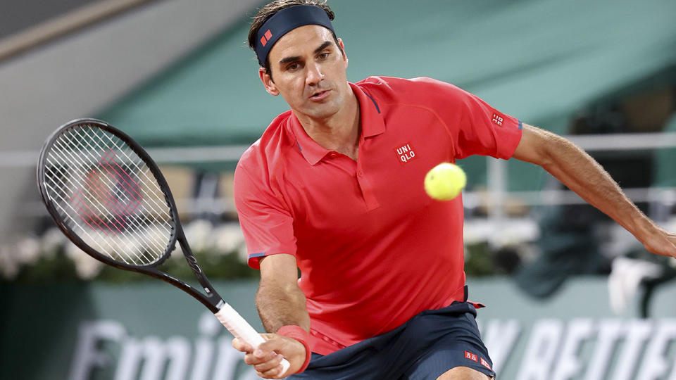 Roger Federer, pictured here in action during the third round of the French Open.