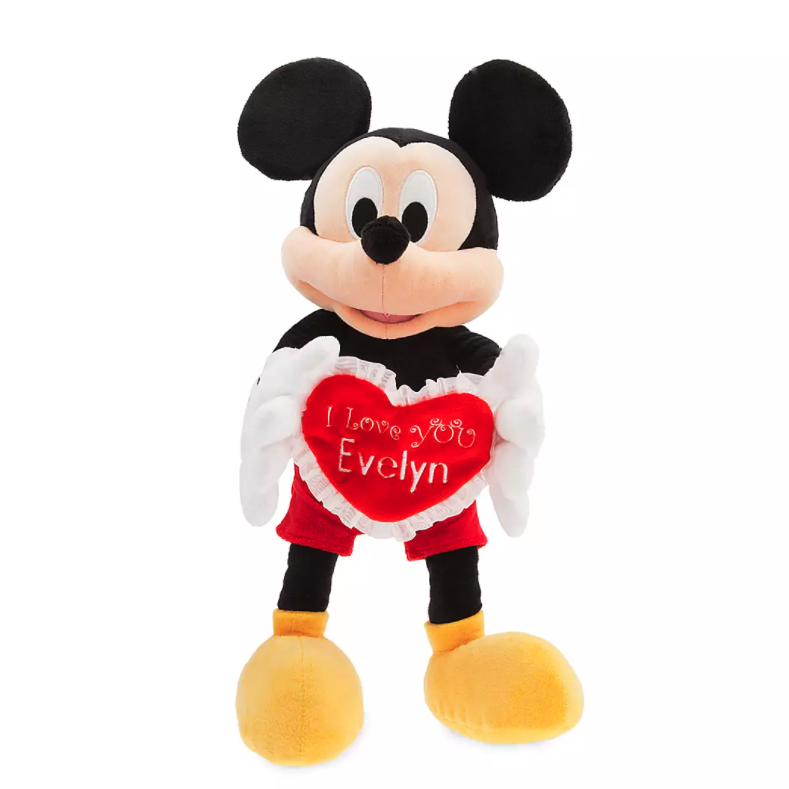 Mickey Mouse Personalized Message Plush. Image via ShopDisney.