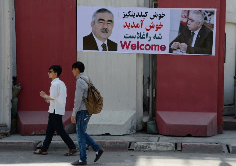 At least 107 others were wounded in Sunday's powerful explosion, which happened as scores of people were leaving the airport after welcoming home Afghan Vice President Abdul Rashid Dostum from exile