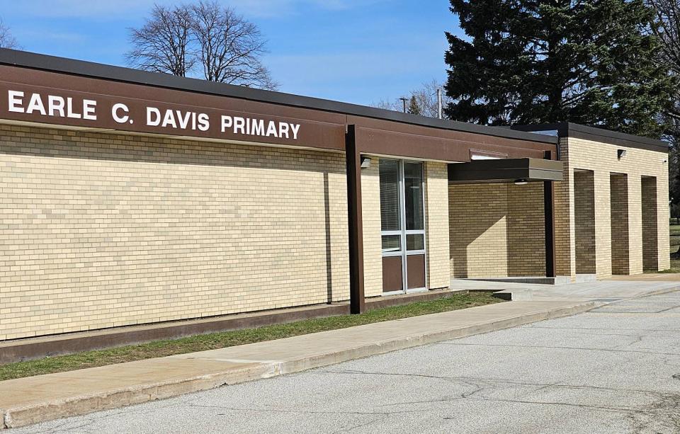 An Incident on the first day of school In August 2023 in the drop-off line for students at the Earle C. Davis Primary School In the North East School District led to the filing of a lawsuit In federal court in Erie on March 5, 2024, the day this photo was taken.