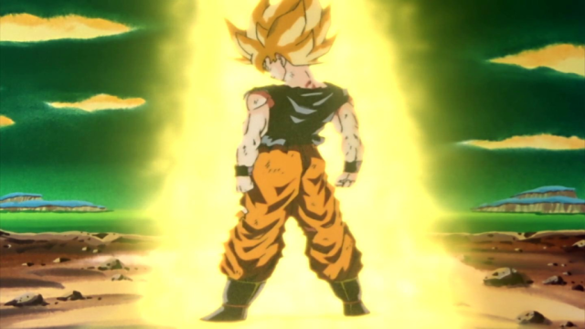 Son Goku's Epic Transformation to Challenge the Gods