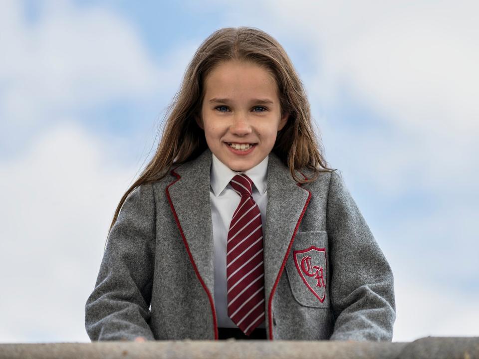 Alisha Weir as Matilda Wormwood in Roald Dahl’s Matilda the Musical