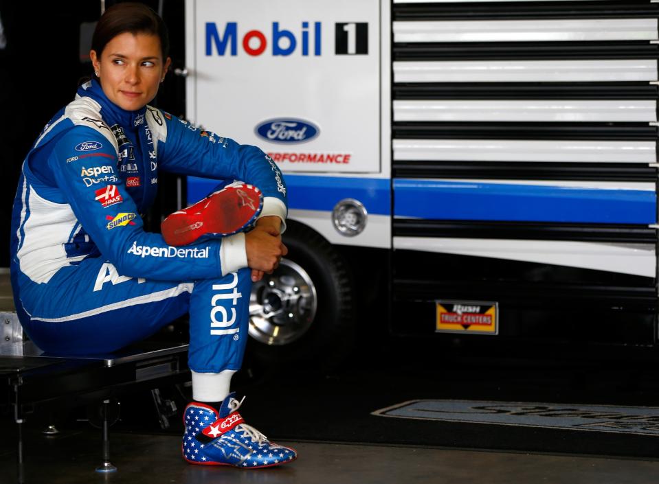 Danica Patrick was fined for her actions at Fontana last year. (Getty)