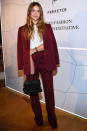 <p><strong>30 September</strong> Miroslava Duma<span> looked chic in a burgundy suit.</span></p>