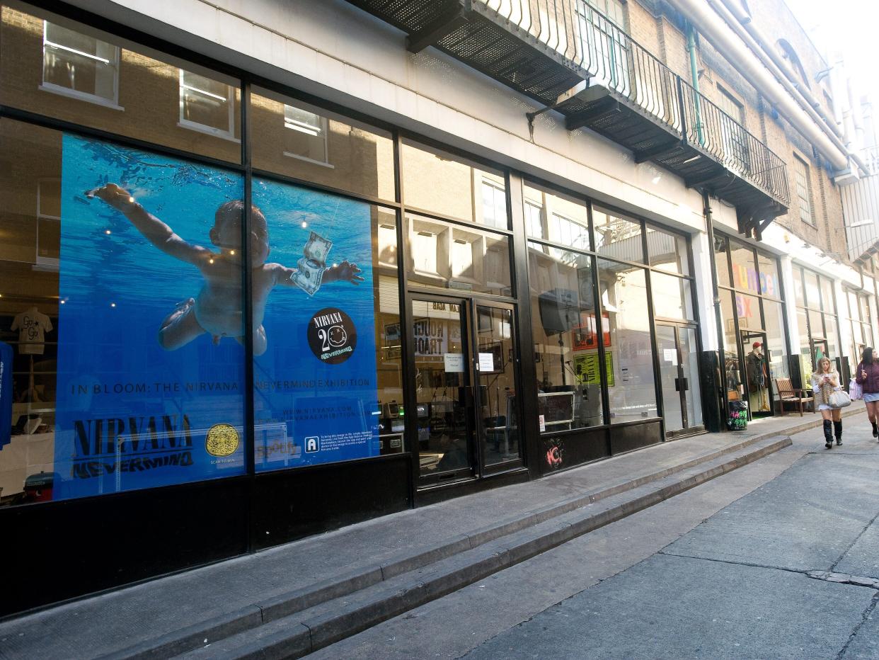 A general view of 'In Bloom: The Nirvana Exhibition', marking the 20th Anniversary of the release of Nirvana's Nevermind album, at the Loading Bay Gallery on September 13, 2011 in London, England.