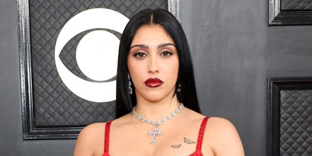 Lourdes Leon Channels Mom Madonna With Cone Bra Red Dress at Grammys 2023:  Photo 4889522, 2023 Grammys, Grammys, Lourdes Leon, Madonna Photos