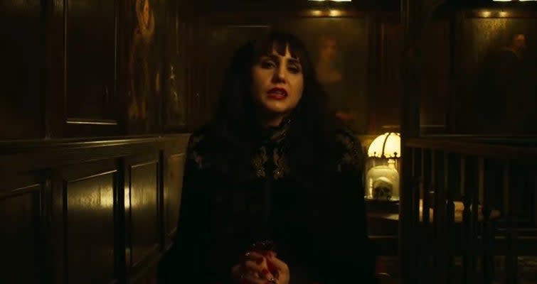 Nadja sitting in her house in "What We Do In the Shadows"