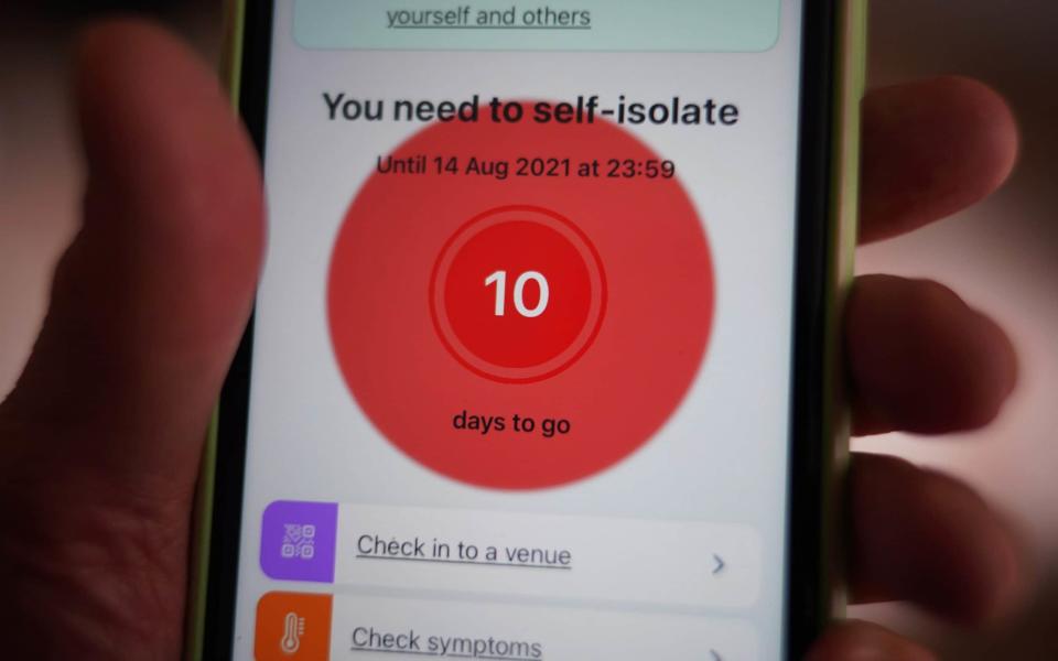People pinged by app are four times more likely to have Covid, study reveals