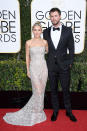 <p>Elsa and Chris said they ran a little late to the awards, but maybe it was because Chris was gushing over how hot his wife looked in her daring Zuhair Murad gown? </p>